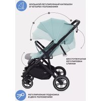 Коляска прогулочная «книга» MOWbaby Turbo 2.0 MB021 (мятный)