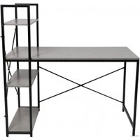 Стол AksHome Onyx (бетон/черный металл)