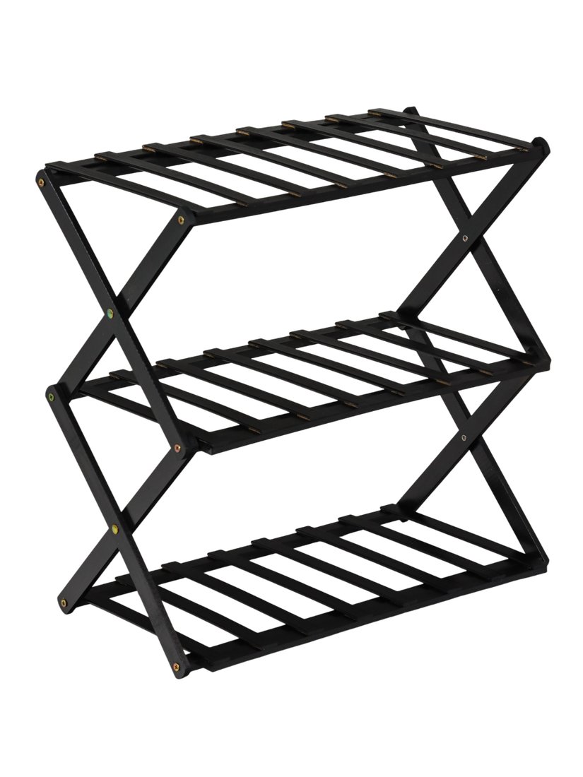 

Подставка GreenGo 3 полки 50x25x46см напольный открытый (черный)