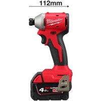 Винтоверт Milwaukee M18 M18BLIDRC-402C 4933492840 (с 2-мя АКБ, кейс)