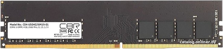 Оперативная память CBR 4ГБ DDR4 2666 МГц CD4-US04G26M19-01