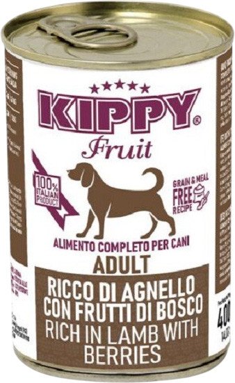 

Консервированный корм для собак Kippy Dog Пашет с ягненком и ягодами 400 г