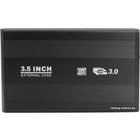 Бокс для накопителей 3.5" USBTOP SATA – USB3.0 (черный, с блоком питания)