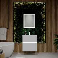  Lauter Шкаф с зеркалом Emma (с подсветкой, белый глянец) в Бресте