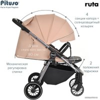 Коляска прогулочная «книга» Pituso Ruta (капучино)