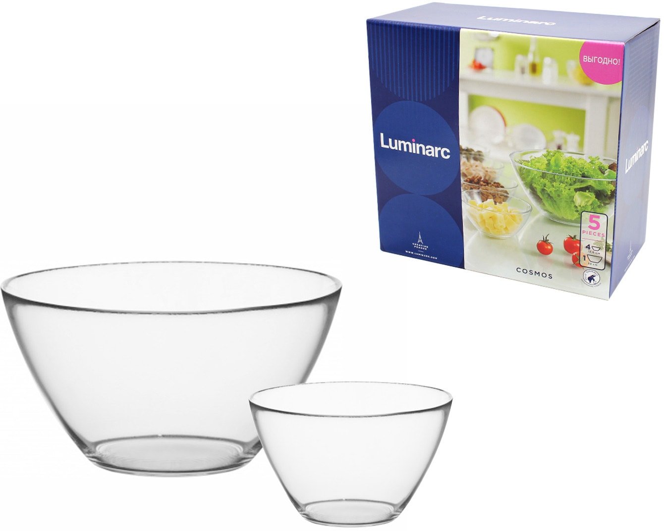 

Набор салатников Luminarc Cosmos 10P6766