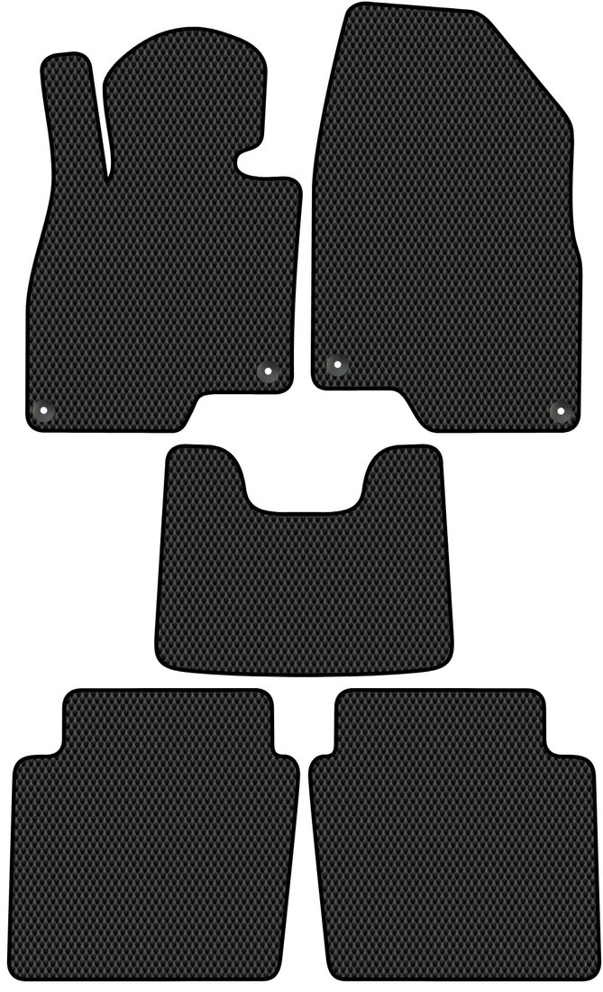 

Комплект ковриков для авто Alicosta Hongqi H5 II (седан, гибрид / Седан,гибрид) 2022 - Н.В. (черный, ромб)