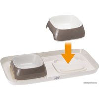 Миски на подставке Ferplast Glam Tray Small (коричневый)