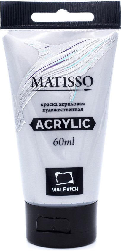 

Акриловая краска Малевичъ Matisso 617142 (60 мл, серебро)