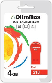 

USB Flash OltraMax 210 4GB (красный) [OM-4GB-210-Red]