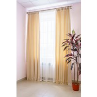 Комплект штор Decoretto Нубук светлый крем НСК-K2 1.25x2.6 м (кремовый, 2 шт)