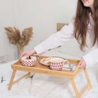 Блюдо AksHome Love Print 11x6 (красный принт) в Могилеве