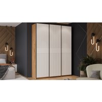 Шкаф-купе Трия Оскар Хилтон Т2 1800 271089 (ручка черная/дуб крафт золотой/белый матовый)