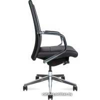 Офисное кресло Norden Сиена LB B 1811 Black Leather (кожа черный/алюминий) в Лиде