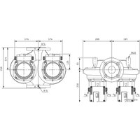 Циркуляционный насос Wilo TOP-SD 40/15 2-SPEEDS (3~/0 V, PN 6/10)