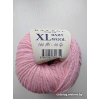 Пряжа для вязания Gazzal Baby Wool XL 836 50 г 100 м (нежный розовый)