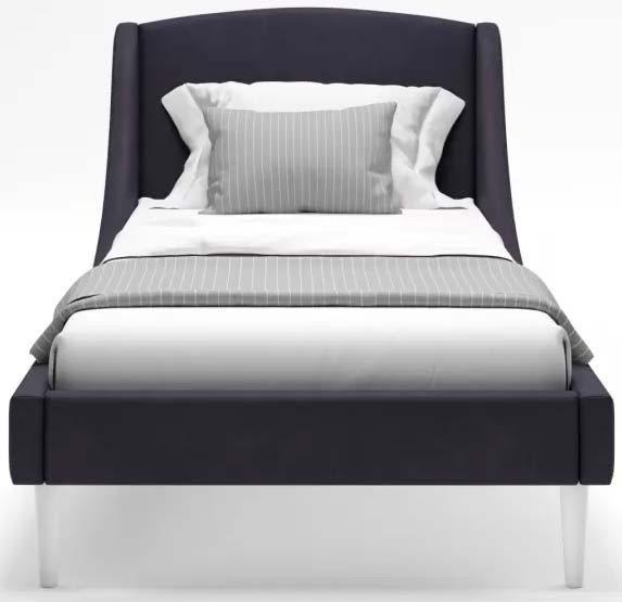 

Кровать MONOFIX Лотти 90x200 (микровелюр/графит)