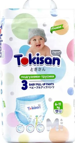 Трусики-подгузники Tokisan 3M (46 шт)
