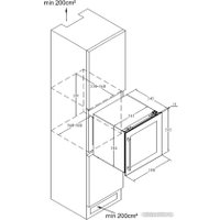 Винный шкаф Weissgauff WWCI-36 DB Dual Zone