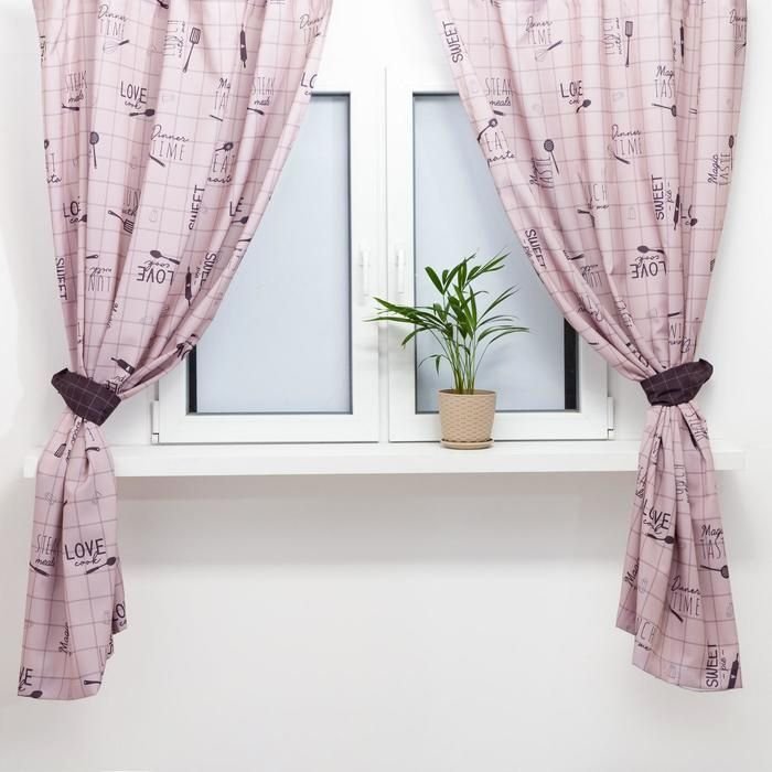 

Комплект штор Этель HomeMade с подхватами 1.45x1.8 м (2 шт)