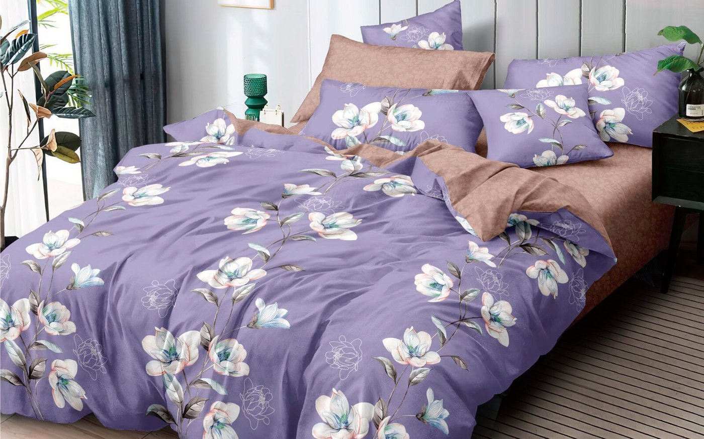 

Постельное белье Luxor №F 76018 A/B N Семейный (поплин)