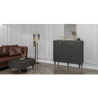 Журнальный столик Неман мебель МН-043-38 (черный/серый)