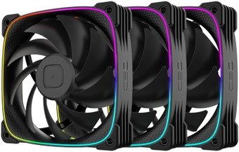 Комплект вентиляторов для корпуса Geometric Future Squama 3003B-12 Triple Pack (черный)