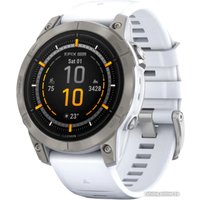 Умные часы Garmin Epix Pro Gen 2 Sapphire 47 мм (титан/белый камень)