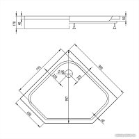 Душевой поддон Alex Baitler AB9017V-1 90x90