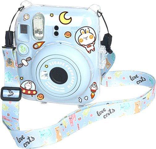 

Чехол Sundays для Fujifilm Instax Mini 12 с ремешком (голубой)