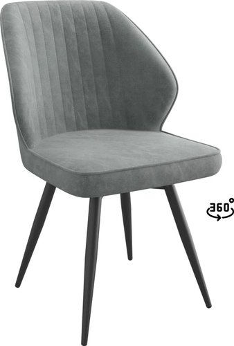 Стул Мамадома Michael-R1 360 (k10 Антрацит замша Lux/черный)