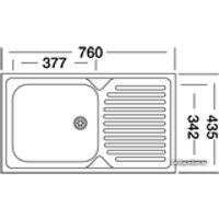 Кухонная мойка Kromevye ЕС 240 D