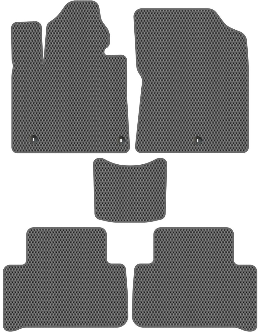 

Комплект ковриков для авто Alicosta Kia Sorento IV (suv 7 мест / MQ4) 2020 - Н.В. (серый, ромб)