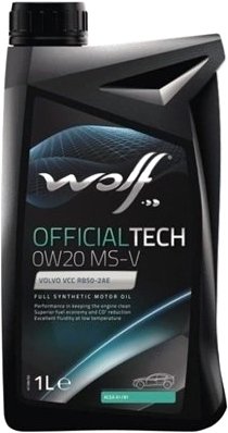 

Моторное масло Wolf OfficialTech 0W-20 MS-V 1л