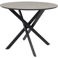 Кухонный стол Аврора Мехико 3Д D950 (мрамор светлый/черный матовый)