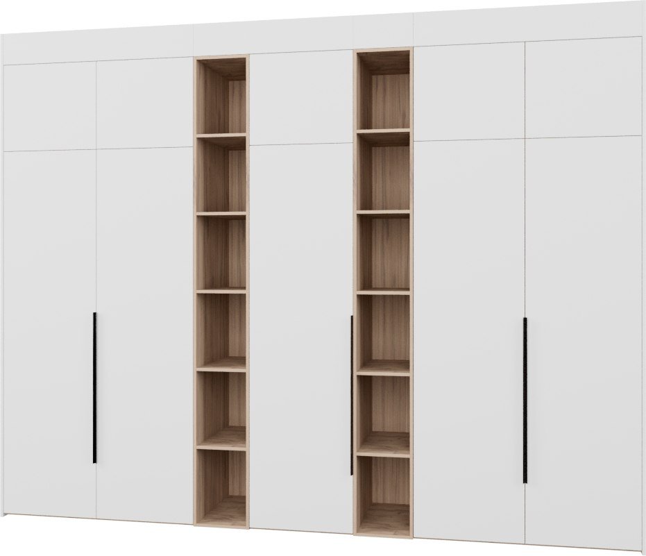 

Шкаф распашной Рэйгрупп Рэй S245-В16-3-EBЕ В16-3 (дуб элисон/белый премиум)