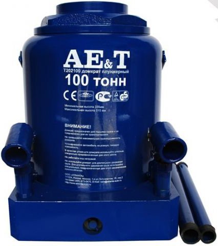 

Бутылочный домкрат AE&T T202100 100т