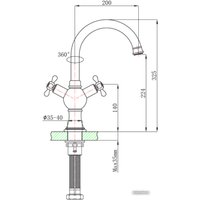 Смеситель Timo Nelson 1941 F Antique