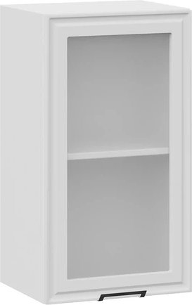 

Шкаф навесной Трия Белладжио 1ВВ4С с одной дверью (белый/фон белый)