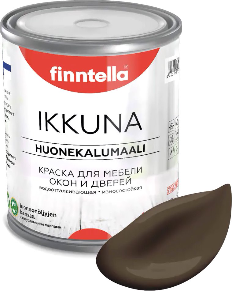 

Краска Finntella Ikkuna Suklaa F-34-1-1-FL072 0.9 л (коричневый)