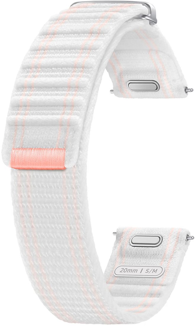 

Ремешок Samsung Fabric для Samsung Galaxy Watch7 (S/M, бело-розовый)