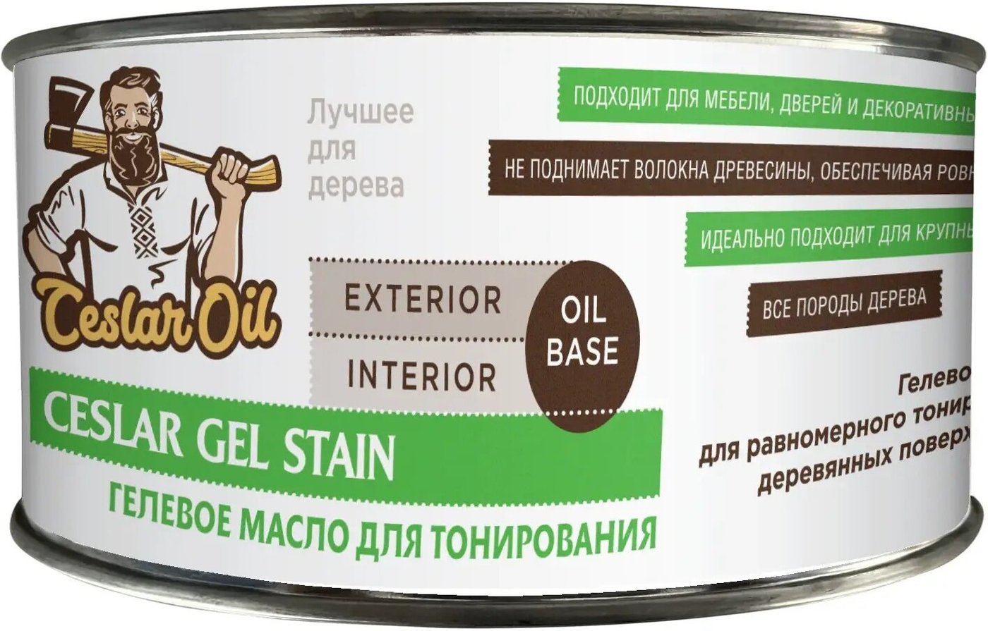

Масло Ceslar Gel Stain 0.45л (прозрачный)