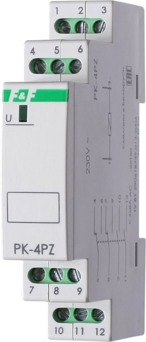 

Реле промежуточное Евроавтоматика F&F PK-4PZ230 EA06.001.029