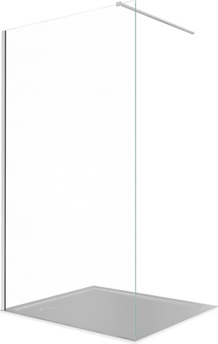 Душевая стенка Aquatek Walk in с держателем 140x200 AQ.WI.140.1CH (хром/прозрачное)