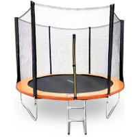 Батут GetActive Jump 10ft - 305 см с лестницей, внешней сеткой (оранжевый)