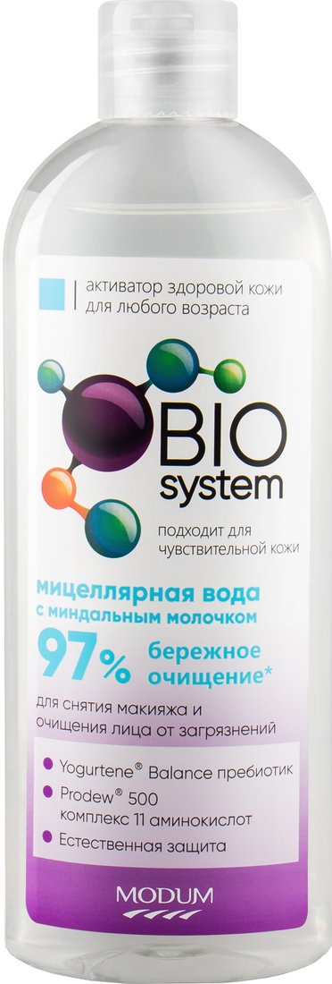 

Modum Мицеллярная вода Bio System с миндальным молочком, 350 мл