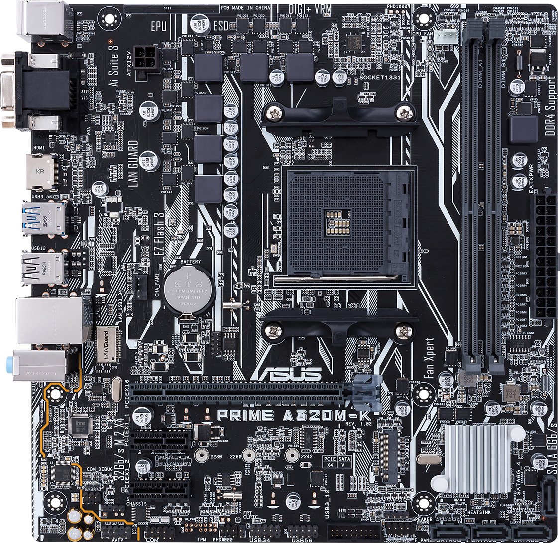 

Материнская плата ASUS Prime A320M-K