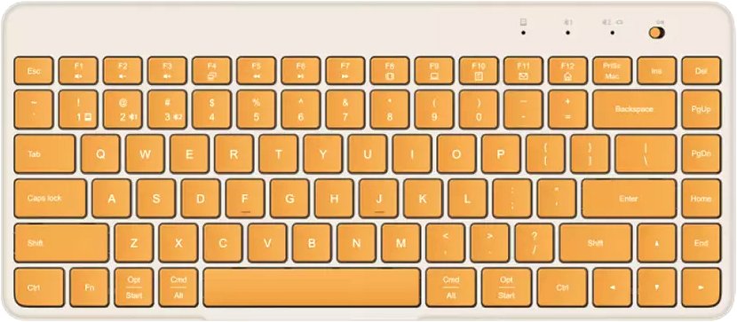 

Клавиатура Xiaomi Dual Mode Wireless Keyboard XMBXJP01YM (бежевый/желтый)