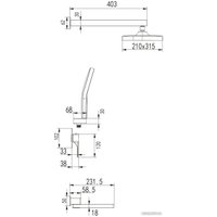 Душевая система  Rose R1035