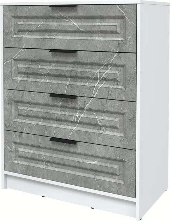 

Комод Интерлиния Концепт КТ-К80 Деко (белый платинум/керамика)